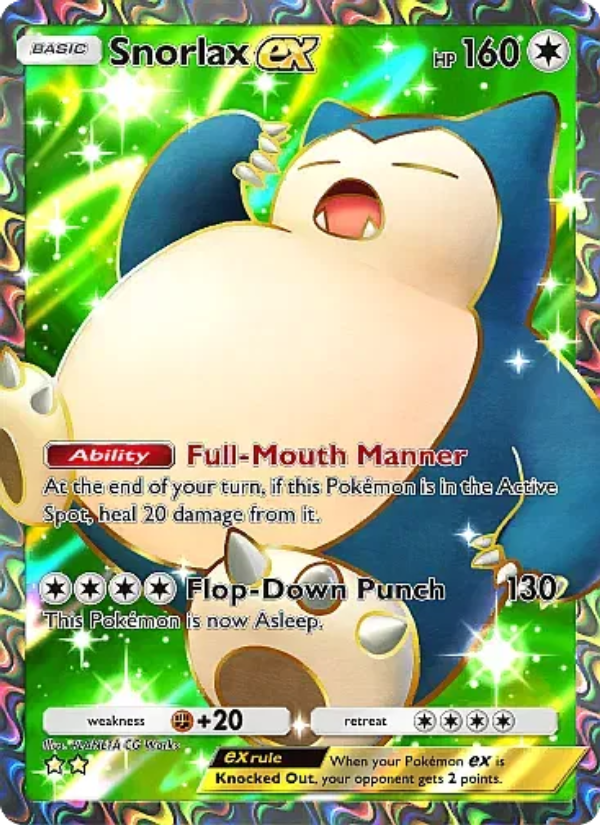 Snorlax ex - Pokémon TCG Card