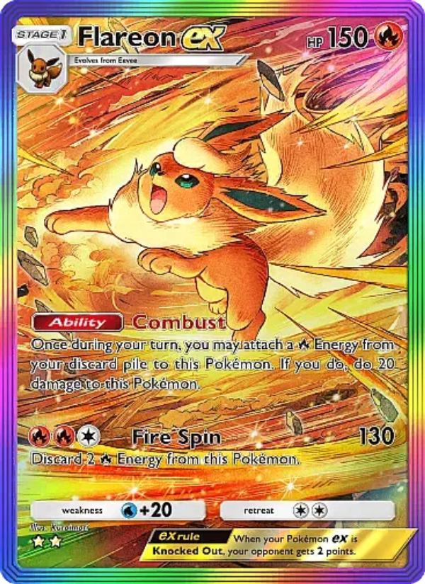 Flareon ex - Pokémon TCG Card