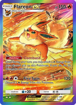 Flareon ex - pokemon TCG Card