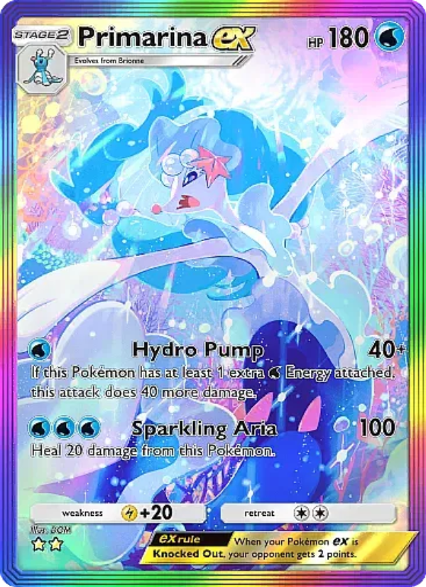 Primarina ex - Pokémon TCG Card