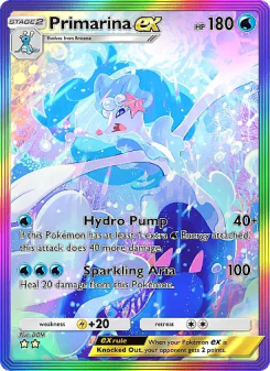 Primarina ex - pokemon TCG Card