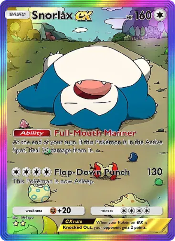 Snorlax ex - Pokémon TCG Card