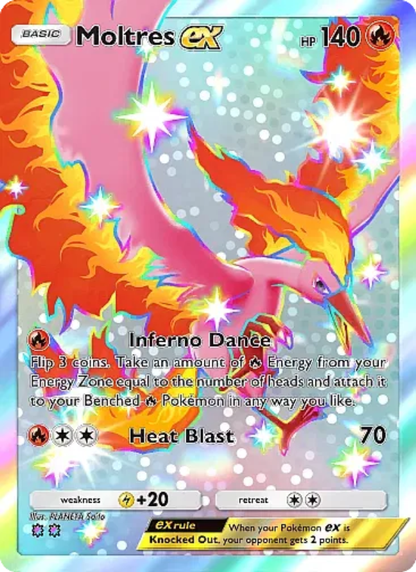 Moltres ex - Pokémon TCG Card