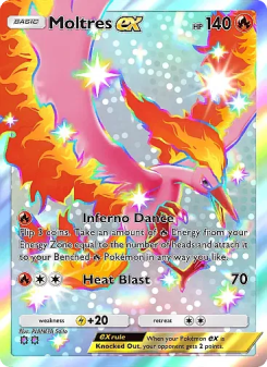 Moltres ex - pokemon TCG Card
