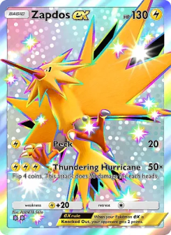 Zapdos ex - pokemon TCG Card