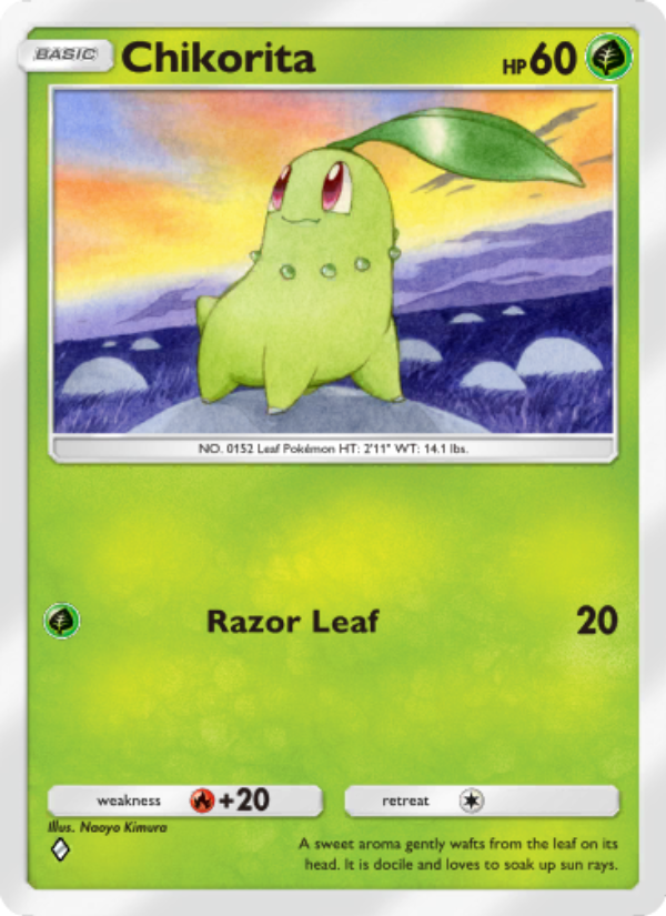Chikorita - Pokémon TCG Card