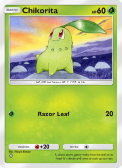Chikorita - pokemon TCG Card