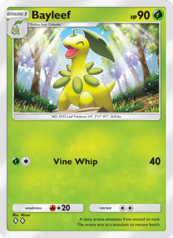 Bayleef - Pokémon TCG Card