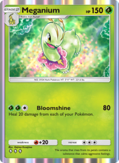 Meganium - pokemon TCG Card