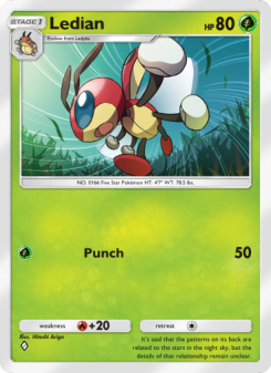 Ledian - pokemon TCG Card