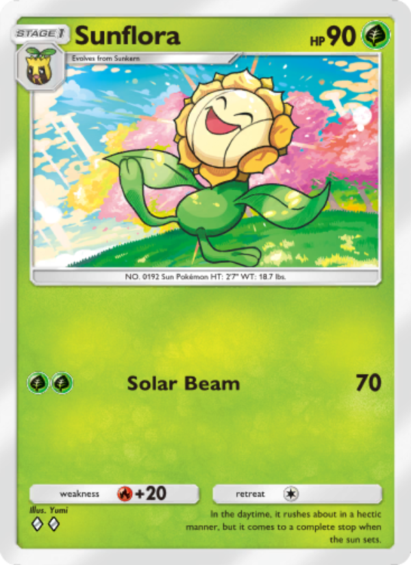Sunflora - Pokémon TCG Card