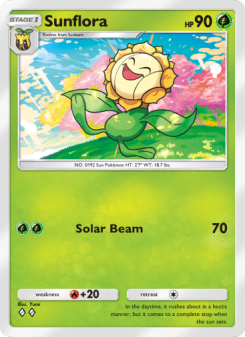 Sunflora - pokemon TCG Card