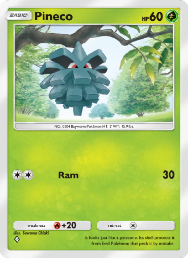 Pineco - Pokémon TCG Card