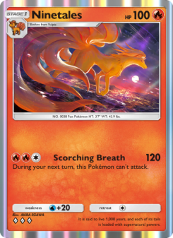 Ninetales - pokemon TCG Card