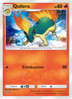 Quilava - pokemon TCG Card