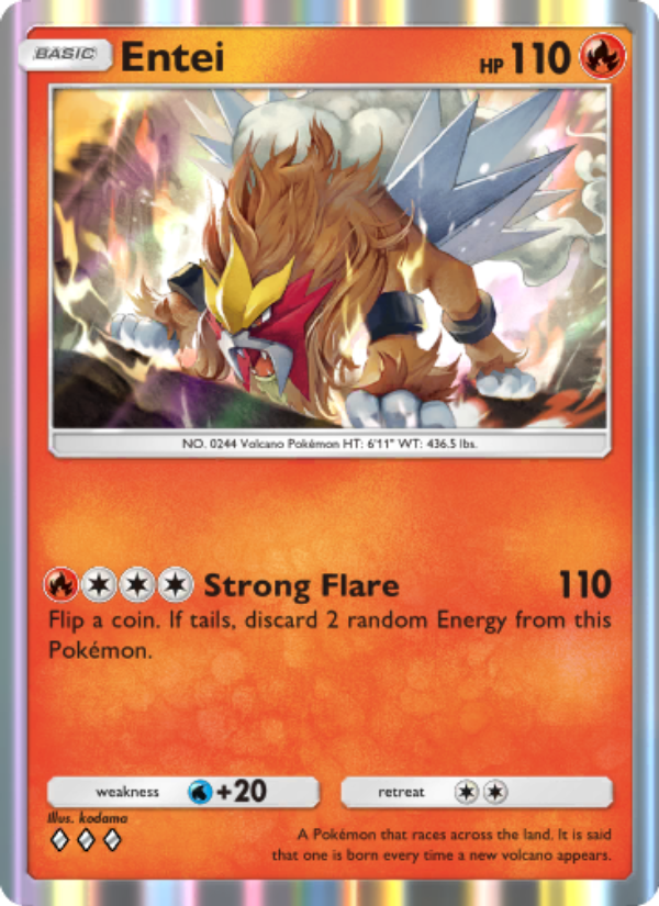 Entei - Pokémon TCG Card