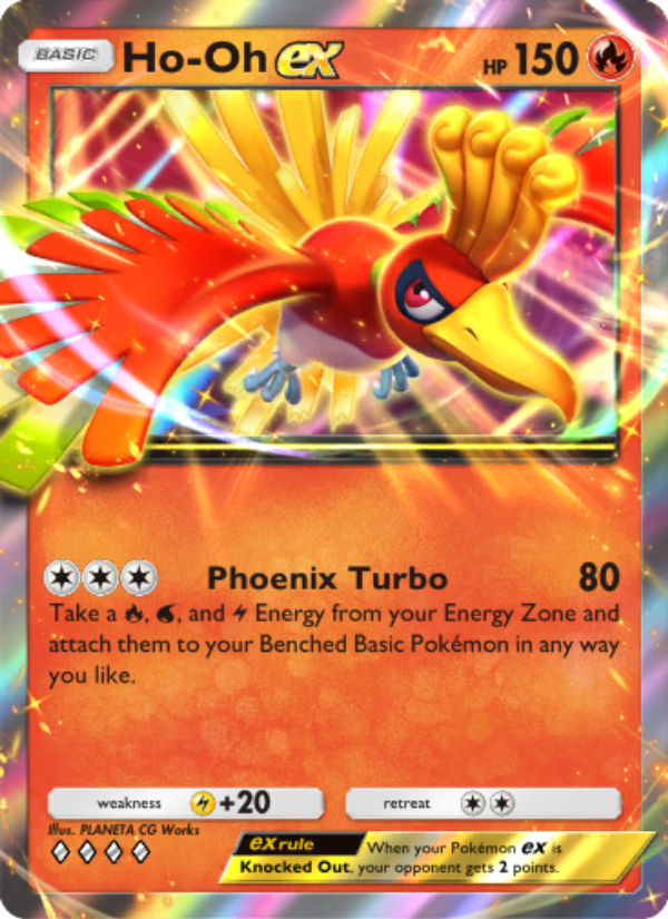 Ho-Oh ex - Pokémon TCG Card