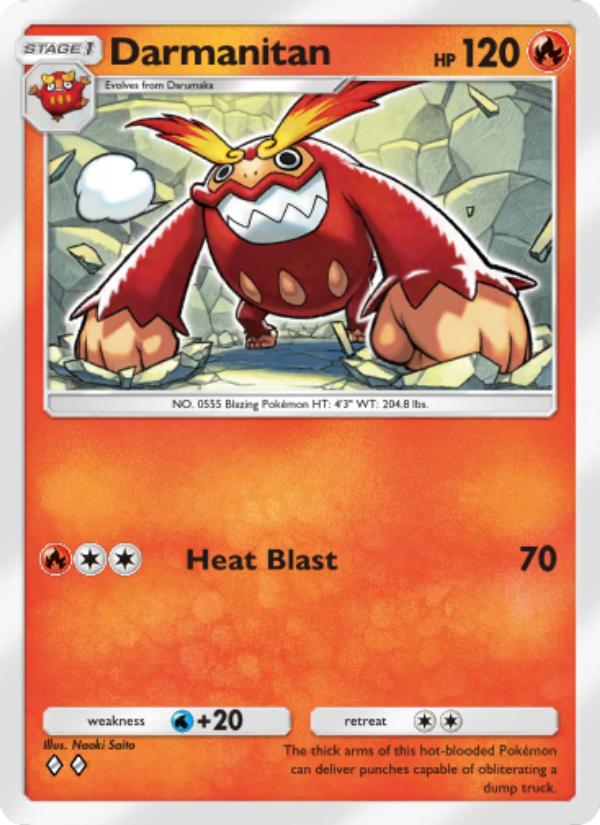 Darmanitan - Pokémon TCG Card
