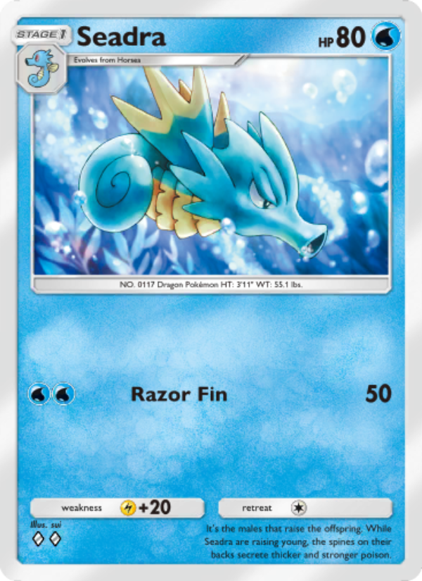 Seadra - Pokémon TCG Card