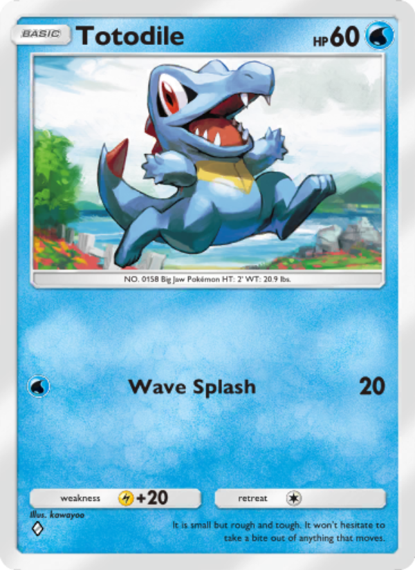 Totodile - Pokémon TCG Card