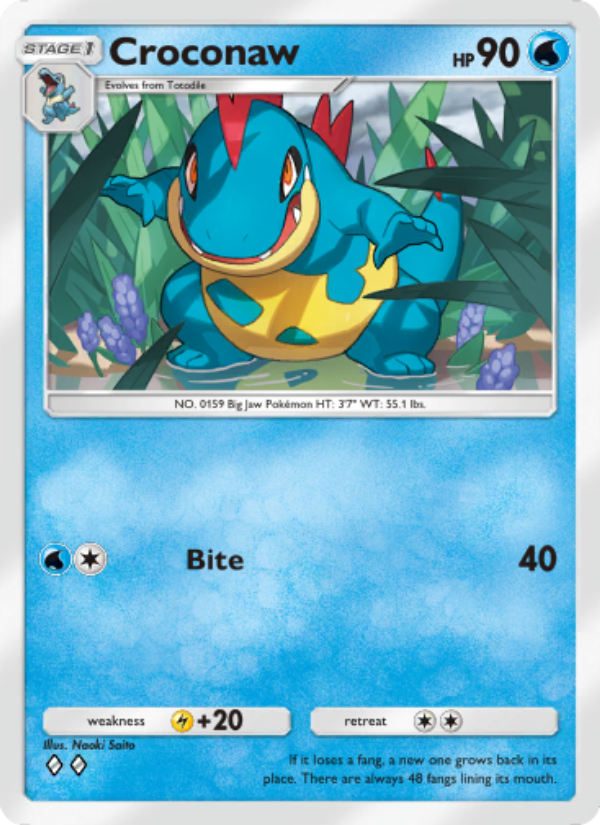 Croconaw - Pokémon TCG Card