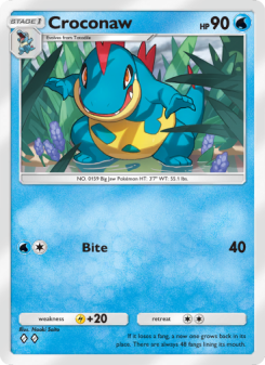 Croconaw - pokemon TCG Card