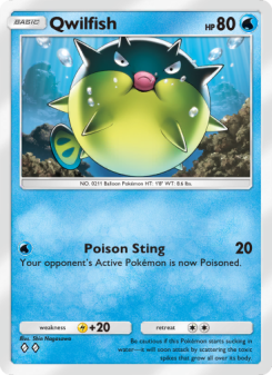 Qwilfish - pokemon TCG Card