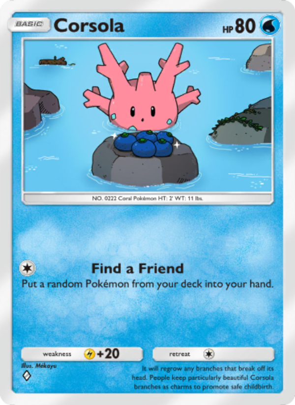 Corsola - Pokémon TCG Card