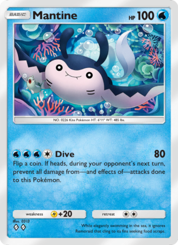 Mantine - Pokémon TCG Card