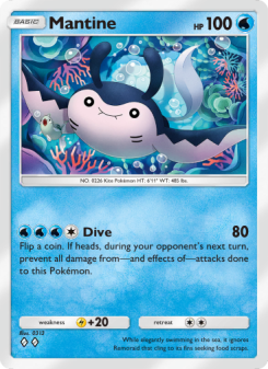 Mantine - pokemon TCG Card