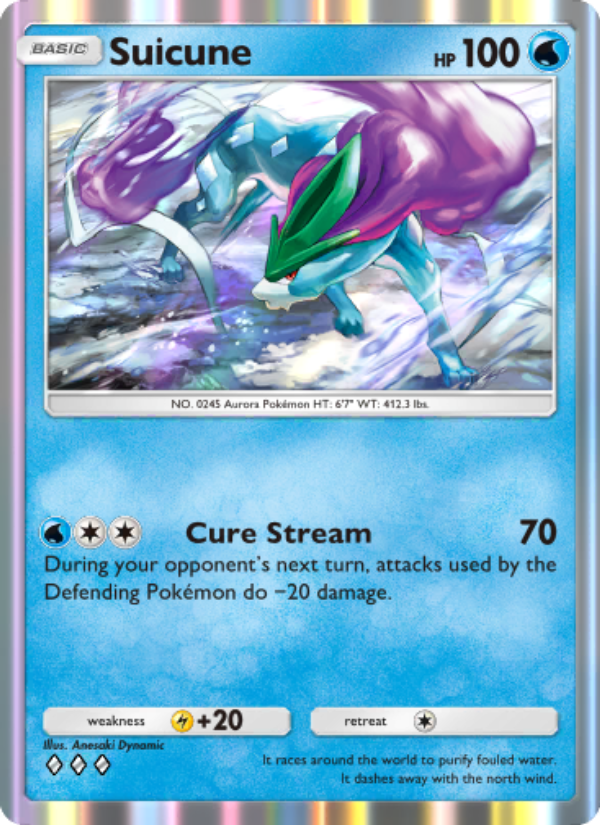 Suicune - Pokémon TCG Card