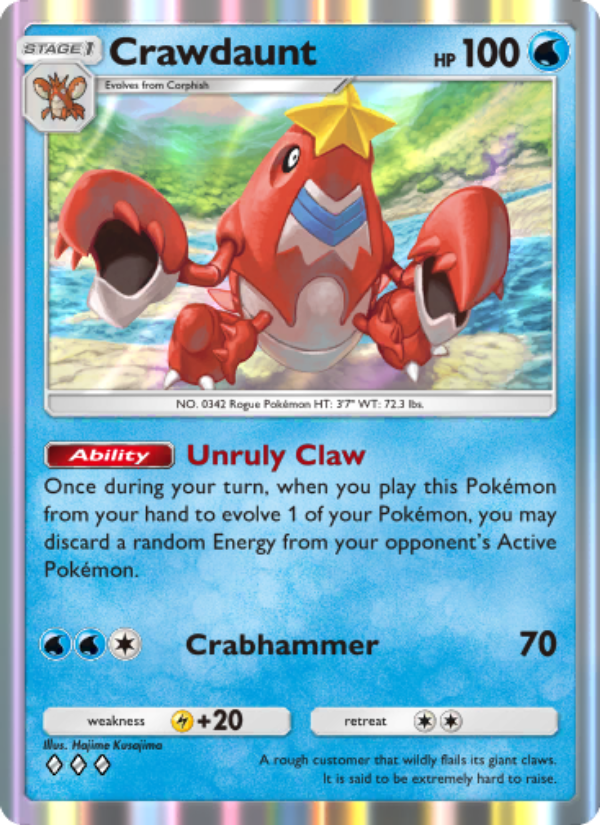 Crawdaunt - Pokémon TCG Card
