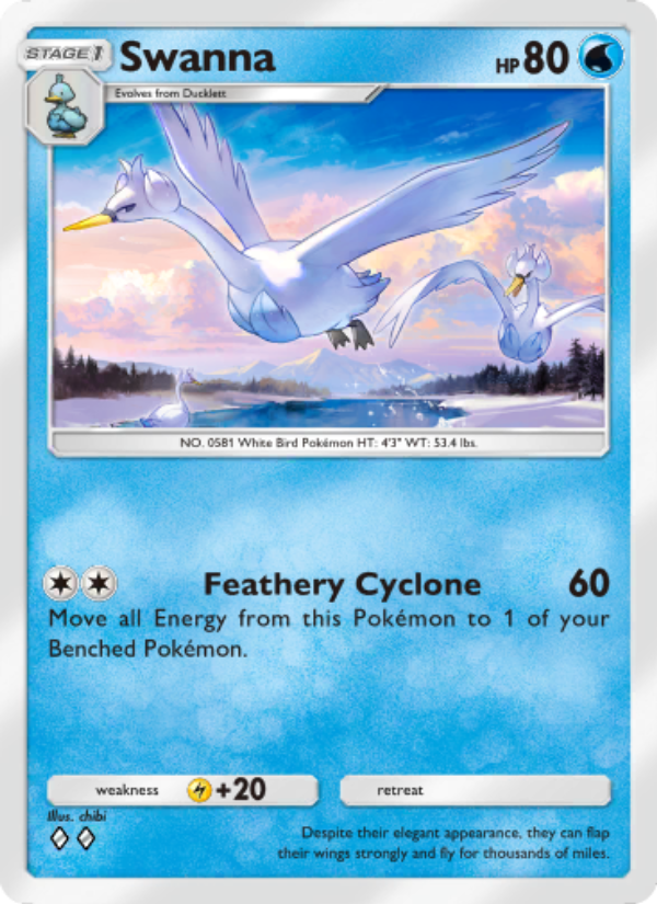 Swanna - Pokémon TCG Card
