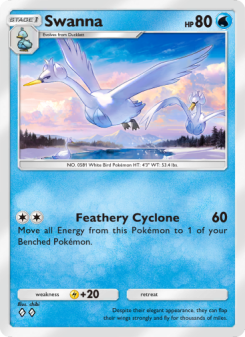 Swanna - pokemon TCG Card