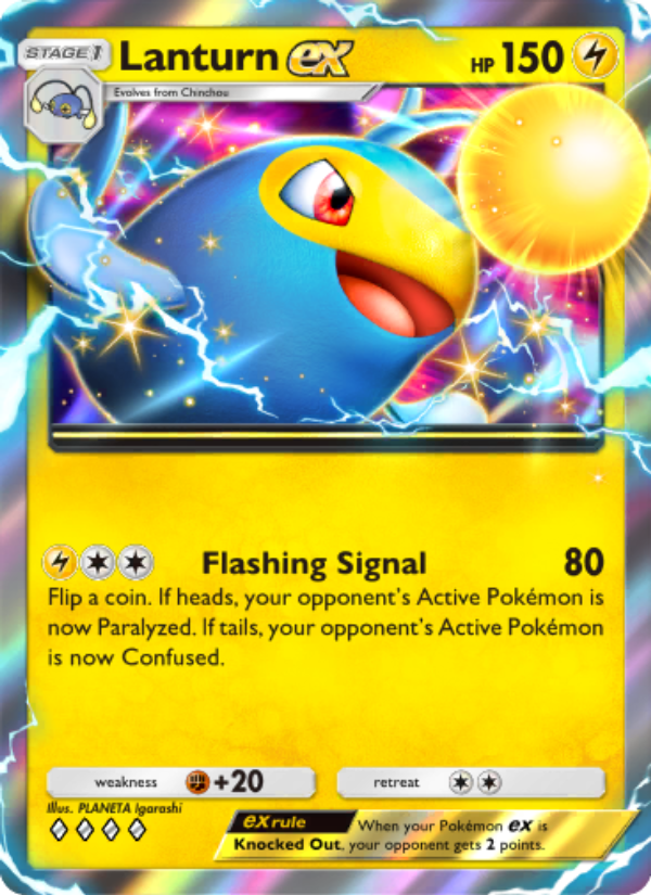 Lanturn ex - Pokémon TCG Card