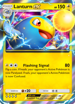 Lanturn ex - pokemon TCG Card
