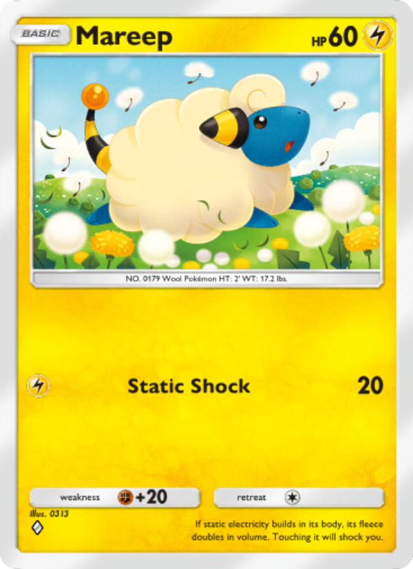 Mareep - Pokémon TCG Card