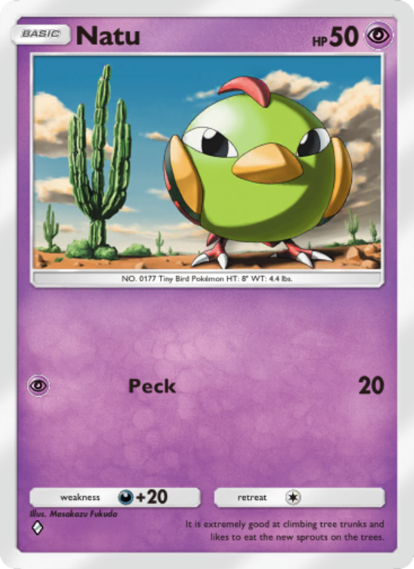 Natu - Pokémon TCG Card