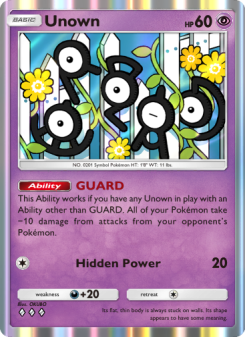 Unown - pokemon TCG Card