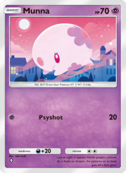 Munna - pokemon TCG Card