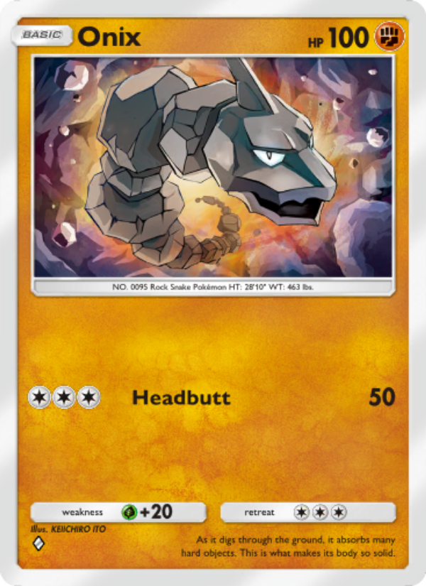 Onix - Pokémon TCG Card