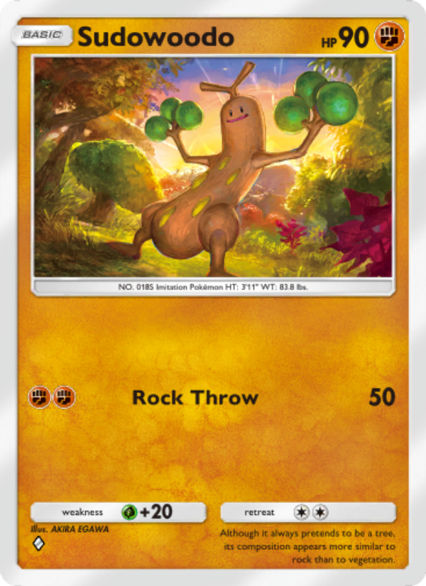 Sudowoodo - Pokémon TCG Card