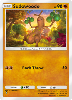 Sudowoodo - pokemon TCG Card