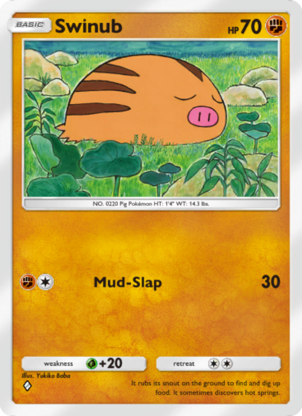 Swinub - Pokémon TCG Card