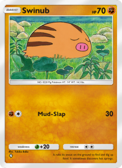Swinub - pokemon TCG Card