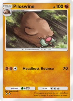 Piloswine - pokemon TCG Card