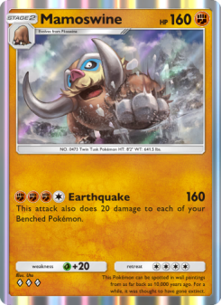 Mamoswine - pokemon TCG Card