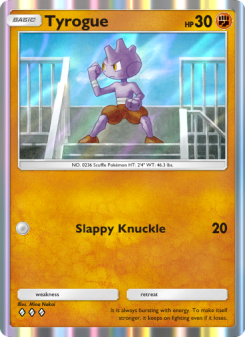 Tyrogue - pokemon TCG Card