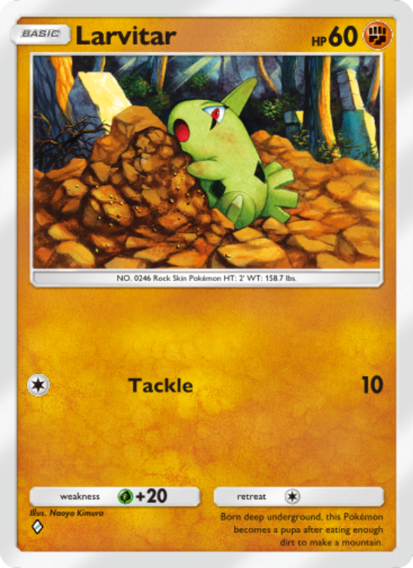 Larvitar - Pokémon TCG Card