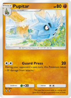 Pupitar - pokemon TCG Card